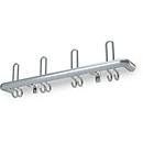 Wandkapstokken, aluminium, 800 mm breed