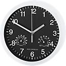 Wandklok met thermo- / en hygrometer, Ø 400 mm