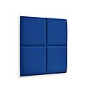 Wandpaneele m. Magnetbefestigung, B 604 x T 604 x H 47 mm, versch. 4 Square-Design, azurblau