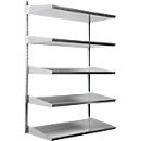 Wandregal, 5 Böden, ohne Kästen, L 1000 x B 640 x T 300 mm