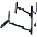 Wandwerkplek Ergotron LX Pro, toetsenbordblad en monitorhouder, tot 34″, kantelen/zwenken/roteren, in hoogte verstelbaar, VESA, metaal, zwart