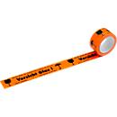 Warning tape "Caution glass", 6 rolls