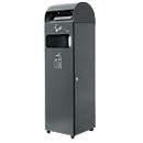 Waste container combination with ashtray attachment, Ashtray 3.0 litre, waste container 29 litres, anthracite