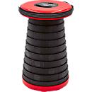 WEDO® SITTOGO®NXT telescopische kruk, opvouwbaar, in hoogte verstelbaar, met schouderriem, tot 150 kg, ABS-kunststof, rood