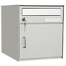Wega Mailbox, free-standing, white aluminium