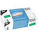 Wegwerphandschoenen, latex, gepoederd, wit, 100 stuks