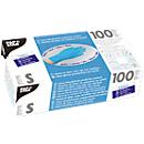 Wegwerphandschoenen, latex, poedervrij, blauw, 100 stuks