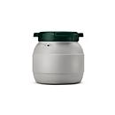 Weithalsfass, Volumen 3,6 l, mit Deckel, mit UN-Zertifizierung, wasserdicht, stapelbar, L 198 x B 198 x H 173 mm, R-HDPE, grau-grün