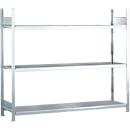 Weitspannregal WS2000 – Stahl – B 2000 x T 800 x H 2000 mm - 3 Böden - Tragkraft pro Boden 400 kg - verzinkt