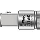 WERA Vergrößerungsstück 781 A, Antrieb 1/4", Abtrieb 1/2", L 36 mm, CV-Stahl, matt verchromt