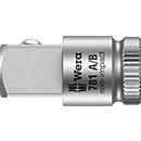WERA Vergrößerungsstück 781 A, Antrieb 1/4' Abtrieb 3/8', L 25,2 mm, CV-Stahl matt verchromt