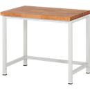 Werkbank Serie 8000, stationär, Arbeitsplatte Buche-Massiv, B 1000 x T 700 mm