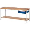 Werkbank serie 8001, 1 schuiflade, B 2000 x D 700 x H 840 mm