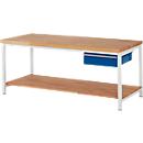 Werkbank serie 8001, 1 schuiflade, B 2000 x D 900 x H 840 mm