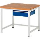 Werkbank serie 8001, vast, met schuiflade, B 1000 x D 900 X H 840 mm