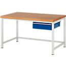 Werkbank serie 8001, vast, met schuiflade, B 1500 x D 900 X H 840 mm