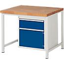 Werkbank serie 8152, 1 schuiflade, 1 deur, B 1000 x D 900 x H 840 mm