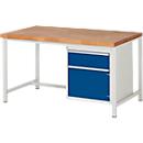 Werkbank serie 8152, 1 schuiflade, 1 deur, B 1500 x D 900 x H 840 mm