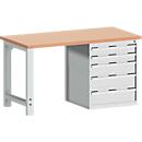 Werkbank W-1577/11-2.34, lichtgrijs RAL 7035