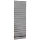 Werkstattplaner Eichner, 2-bahnig, 15 Schienen, für bis zu 30 Auftragstaschen des Formates A5, B 554 x H 1315 mm, Kunststoff, grau