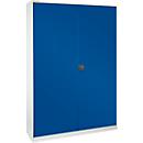 Werkstattschrank XL120 mit 40 Kästen LF531, lichtgrau RAL 7035/enzianblau RAL 5010