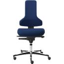 Werkstoel TEC-profiel IS 2011_ESD AS, ESD geleidend, Syncro-Automatik®, zonder armleuningen, donkerblauw