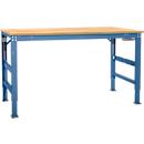 Werktafel Ergo, elektro-hydrauliek, blad multiplex, 1000 x 800 mm, briljantblauw
