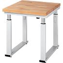 Werktafel serie adlatus 600, 750 x 900 x 740-1140 mm, massief beuken blad