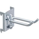 Werkzeughalter WFI, gerade, beschichtet, 2 Haken, 5 Stück, Stahl, L 64 x B 11 x H 64 mm, silber