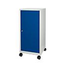 Werkzeugschrank mit Rollen, Flügeltür, 2 Böden, 1 Schub, B 500 x T 500 x H 1000 mm, abschließbar