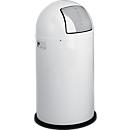 WESCO Abfallsammler Pushboy, weiß