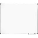 Whiteboard 2000 MAULpro, weiß emailliert, Rahmen platingrau, 1200 x 900 mm