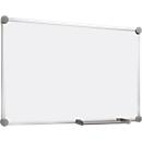 Whiteboard 2000 MAULpro, weiß kunststoffbeschichtet, Rahmen platingrau, 600 x 450 mm
