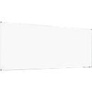 Whiteboard 2000 MAULpro, white plastic coated, frame platinum grey, 1200 x 3000 mm