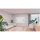 Whiteboard ESSENCE Legamaster - frameloos - geëmailleerd - B 1195 x H 1195 mm - met afgeronde hoeken 