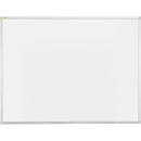 Whiteboard Franken X-tra!Line, geëmailleerd oppervlak, magnetisch, beschrijfbaar, incl. opbergbak, B 1200 x H 900 mm, staal/aluminium, wit-zilver