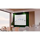 Whiteboard Legamaster Wall-Up LRC, magnetisch, Ecke links abgerundet, B 595 x T 23 x H 2000 mm, emaillierter Stahl, weiß