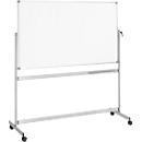 Whiteboard pivotant Revolve MAUL, mobile, émaillé, 1000 x 1800 mm