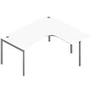 Winkelschreibtisch ARLON-OFFICE, B 1600 x T 1200 x H 730 mm, weiß