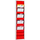 Workshop planner Eichner 9019-00201, single-row, for 10 order pockets, red