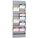 Workshop planner Eichner 9019-00202, double-row, for 20 order pockets, gray