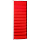 Workshop planner Eichner 9019-00202, double-row, for 20 order pockets, red