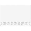 Writing pad Sigel Dotted, A2, 30 sheets with dot grid, multilingual 3-year calendar for 2026-2028, FSC®-Mix paper, black and white