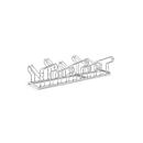 WSM-hangparkeerplaats, 2-zijdig, voor banden tot B 55 mm, B 1750 x D 3200 x H 500 mm, thermisch verzinkt staal, 10 parkeervakken, gedemonteerd