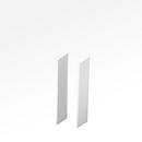 X-TIME-WORK Side Panels, 2 pieces, medium An 38/30 mm, white