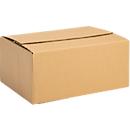 Xenial Faltkartons, 1-wellig, L 236 x B 326 x H 140 mm, bis 20 kg, braun, 20 Stück