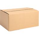 Xenial Faltkartons, 1-wellig, L 288 x B 473 x H 197 mm, bis 20 kg, braun, 20 Stück