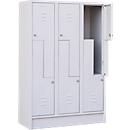 Z-Schrank, mit 6 Abteilen, Zylinderschloss