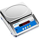 Zählwaage Adam Aqua ABW 16S, Wägebereich 1 g-16 kg, IP68, Dual-LED-Display, Netzanschluss/Akku, B 255 x T 290 X H 105 mm, Edelstahl, grau