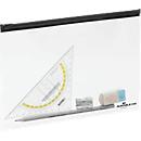 Zak met ritssluiting ZIP BAG, transparant met zwarte zipper, A5, 5 stuks